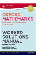 Oxford Mathematics for Cambridge International as & a Level Worked Solutions Manual CD