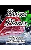 Essensplaner: Sehr großer praktischer Planer - Mit Einkaufsliste - Buch für 52 Wochen - Schöner hochglanz Einband - wie DIN A4