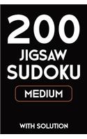 200 Jigsaw Sudoku Medium With Solution