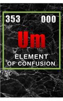 Um element of confusion