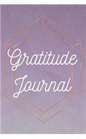 Gratitude Journal: Gratitude Journal: 47 Prompts For An Affirmative Grateful Life: Amethyst & Rose Gold Classy Design