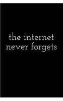 The Internet Never Forgets Journal