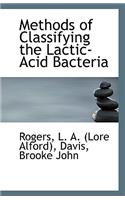 Methods of Classifying the Lactic-Acid Bacteria