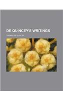 de Quincey's Writings