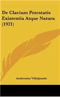 de Clavium Potestatis Existentia Atque Natura (1921)