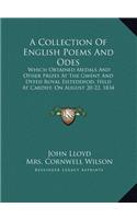 A Collection Of English Poems And Odes