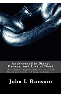 Andersonville Diary; Escape, and List of Dead