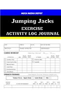 Jumping Jacks Exercise Activity Log Journal