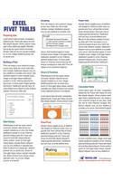 Excel Pivot Tables Laminated Tip Card: Pivot Table Tricks from MrExcel