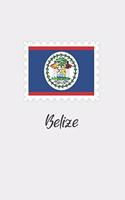 Belize flag minimalist notebook