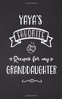 Yaya's Favorite, Recipes for My Granddaughter
