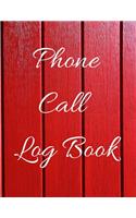 Phone Call Log Book