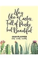 2020 Planner: 2020 Weekly & Monthly Planner for January 2020 - December 2020 + To Do List Section, Includes Important Dates, Birthday, Goals + Notes Page, Calenda
