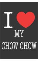 I Heart My Chow Chow Notebook: Lined Journal, 120 Pages, 6 x 9, Affordable Gift Journal Matte Finish