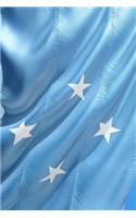Federated States of Micronesia Flag Blowing in the Wind Journal