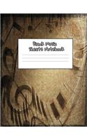 Blank Sheets Music Notebook