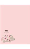 sketchbook: Purcupine on pink cover (8.5 x 11) inches 110 pages, Blank Unlined Paper for Sketching, Drawing, Whiting, Journaling & Doodling(3 Purcupine on Pink Sketchbook)
