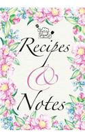 Blank Cookbook Recipes & Notes: Healthy Instant Pot Recipes Notes Cooking Book, Notes Recipe Journal to Write in for Women, Food Cookbook Design, Professionally Designed Special 7X