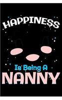 Happiness Is Being a Nanny: Blank Lined Journal to Write in - Ruled Writing Notebook