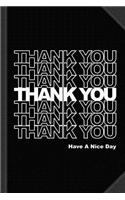 Thank You Journal Notebook: Blank Lined Ruled for Writing 6x9 120 Pages