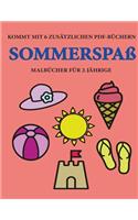 Malbücher für 2-Jährige (Sommerspaß): Dieses Buch enthält 40 farbige Seiten mit extra dicken Linien, mit denen die Frustration verringert und das Selbstvertrauen gestärkt werden soll. Di(15 Malbücher Für 2-Jährige)