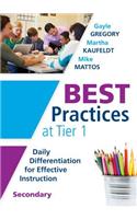 Best Practices at Tier 1 [Secondary]