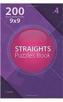 Straights - 200 Easy to Master Puzzles 9x9 (Volume 4) (Straights - Easy to Master)