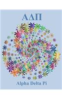 Alpha Delta Pi: Notebook - Lined Journal - Composition Book - 8.5 X 11 Paper - College Ruled - 100 Pages