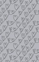 Journal Notebook Scribbly Hearts Pattern 7