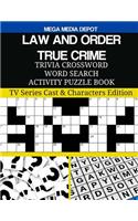 LAW AND ORDER TRUE CRIME Trivia Crossword Word Search Activity Puzzle Book