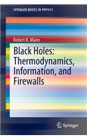 Black Holes: Thermodynamics, Information, and Firewalls