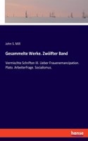 Gesammelte Werke. Zwölfter Band: Vermischte Schriften III. Ueber Frauenemancipation. Plato. Arbeiterfrage. Socialismus.