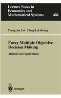 Fuzzy Multiple Objective Decision Making