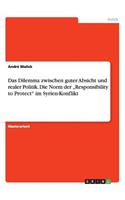 Das Dilemma zwischen guter Absicht und realer Politik. Die Norm der 