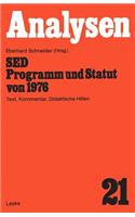 sed -- Programm Und Statut Von 1976