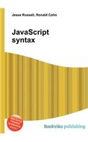 JavaScript Syntax: (English)