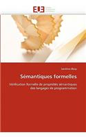 Sémantiques Formelles