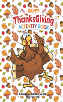 Happy Thanksgiving Activity Book