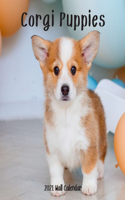 Corgi Puppy 2021 Wall Calendar: Corgi Puppy Calendar 2021, 18 Months