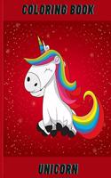 Coloring book unicorn