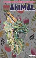 Mandala Coloring Book for Markers and Pencils - Animal