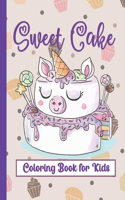 Sweet cake coloring book