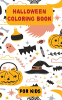 Halloween Coloring Book for Kids: Halloween Theme Coloring Book Filled with 30 Pages of Spooky and Funny characters Skeleton, Boo, Cat, Bat and many More.