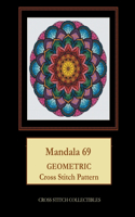 Mandala 69: Geometric Cross Stitch Pattern