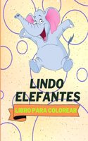 Libro Para Colorear de Lindos Elefantes