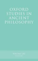 Oxford Studies in Ancient Philosophy, Volume 61