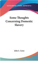 Some Thoughts Concerning Domestic Slavery