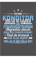 Ich Bin Konditor Das Ist So Einfach Wie Fahrradfahren. Abgesehen Davon, Dass Das Fahrrad brennt. Und Du Brennst. Und Alles Brennt. Weil Du In Der Hölle Bist.
