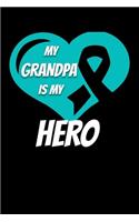 My Grandpa Is My Hero: PTSD Journal 6x9 120 Pages Blank Lined Paperback