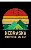 Nebraska Been There Saw That: Vintage Nebraska State USA Souvenir Lined Notebook Journal